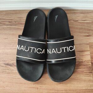VGUC Men's Black Nautica Slides Sandals - Sz 12